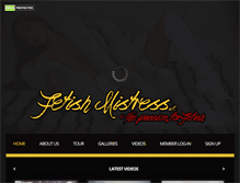 Tablet Screenshot of fetishmistressuk.com